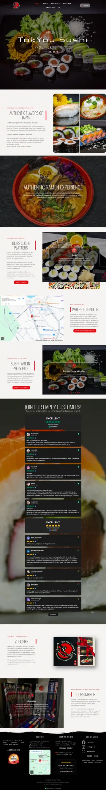 TokYou Sushi — full page screenshot